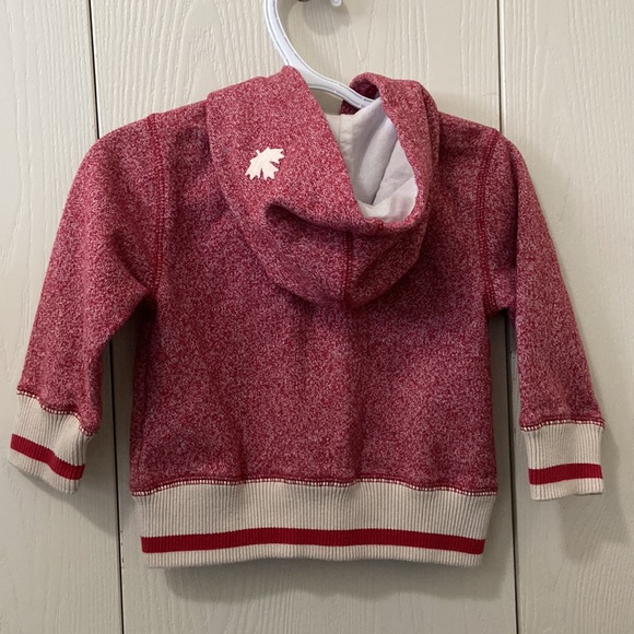 Roots Red Hoodie with Cabin Sleeves - Picture 6 of 7